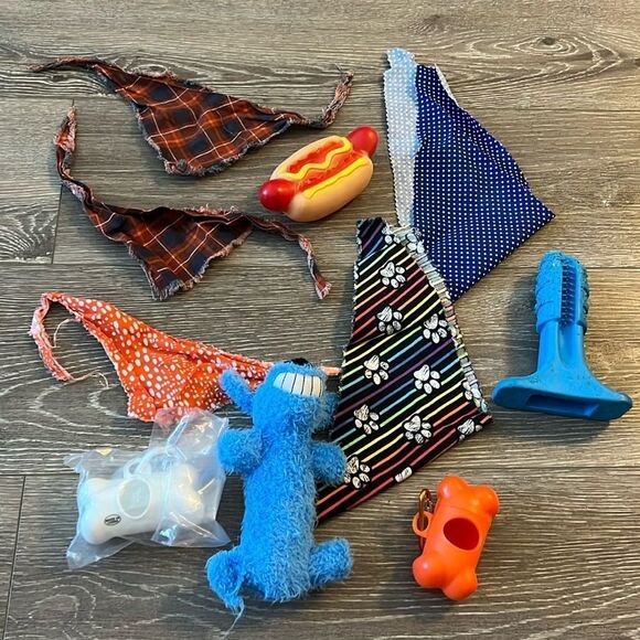 Other - Dog Bundle Bandana & Toys